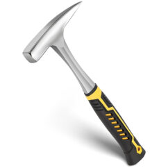 Martillo de hojalatero, martillo de hojalatero de 18 oz, herramientas para HVAC, martillo de hojalatero con construcción de acero forjado y empuñadura antichoque, martillos para hojalatero, martillo para soldar y cincelar.