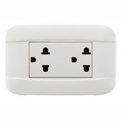 Tomacorriente de empotrar doble